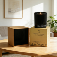 Boîte cadeau écologique personnalisée en deux parties, vente en gros, boîte rigide de luxe avec couvercle et base pour emballage de bougies, d'aromathérapie et de flacons de parfum