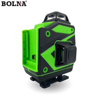 Niveau laser vert sans fil 16 lignes 4D, auto-nivelant avec batterie