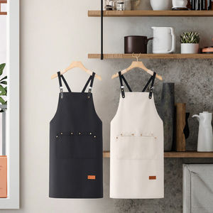 Tablier sans manches en toile personnalisé avec logo unisexe, très vendu, pour cuisine, bar, café, restaurant, cuisine, tablier de serveur réutilisable - Product Image 2