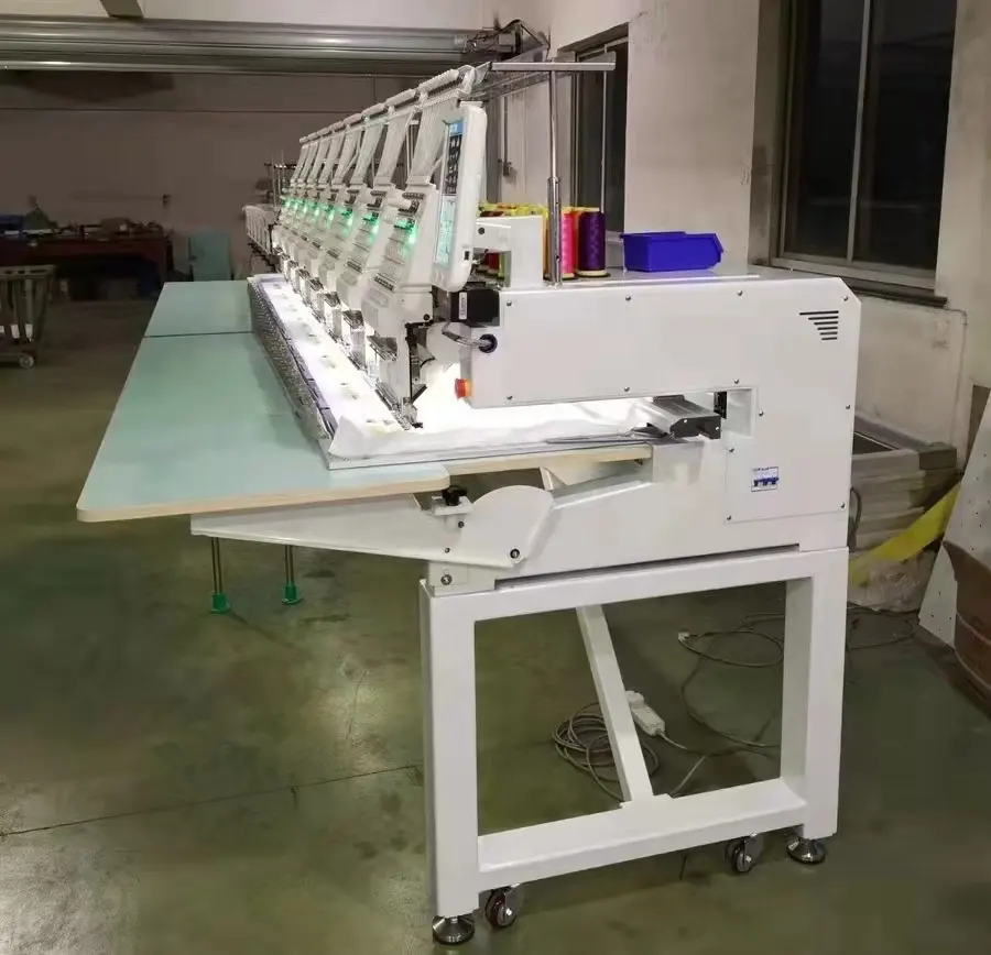 Высококачественная домашняя фабричная промышленная компьютеризированная вышивальная машина на 12 игл с 8 головками