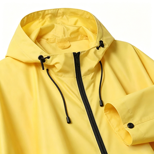 Fashion Yellow <strong>Poncho</strong> Raincoat <strong>Waterproof</strong> Portable Hooded Rain Cape <strong>for</strong> Outdoor Hiking <strong>Festival</strong> - Product Image 3