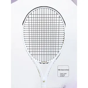 Raqueta de <span class=keywords><strong>Tenis</strong></span> de Fibra de Carbono Kamery de <span class=keywords><strong>Alemania</strong></span> para Adultos y Estudiantes Universitarios, Raqueta Individual con Cuerdas de Nailon, Entrenador de Rebote, Tienda Oficial - Product Image 6