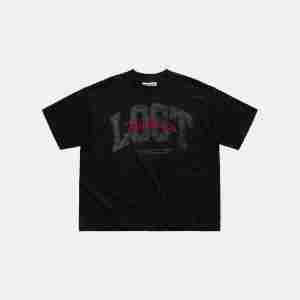 เสื้อยืดทรงบ็อกซี่แบบวินเทจสั่งทำพิเศษ เสื้อยืดโอเวอร์ไซส์ทรงบ็อกซี่ ผ้าสองชั้น แขนสั้นแบบครอป เสื้อยืดสตรีทแวร์ - Product Image 2