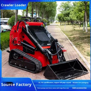 घरेलू बागानों के लिए साल भर के निर्यात छोटे डीजल इंजन क्रॉलर स्किड स्टीड लोडर - Product Image 2