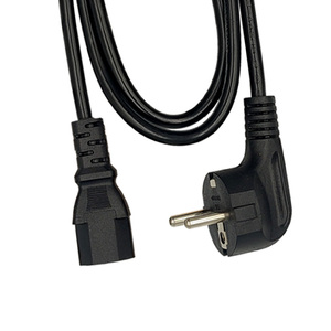 VDE Certified 3 Pin Plug EU Power Supply Cord For Home Appliance Rated 16A Male CEE Female IEC End Types For Computer Laptops - Product Image 4