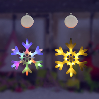 Guirlandes lumineuses colorées en forme de flocon de neige en gros, idéales pour la décoration de scènes de Noël en 2026