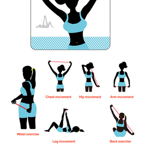 Anillo de Entrenamiento de Fuerza para Brazos, Expansor de Senos Elástico de Alta Calidad, Cuerda Elástica de Silicona para Yoga, Cuerda de Estiramiento con Resistencia - Product Image 4