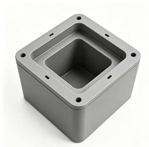 Boîtier carré en plastique moulé sur mesure en ABS, pièce moulée par injection grise - Product Image 4