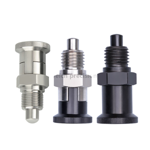 Suministro de fábrica: Émbolo de indexación retráctil de acero inoxidable con ranura, tipo Yiping VCN215, con resorte de alta resistencia, color plateado. - Product Image 1