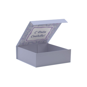 Boîte cadeau en carton pliable de luxe avec logo personnalisé pour robes, perruques, t-shirts, chaussettes, fourrures, fermeture magnétique, ruban en feuille métallisée - Product Image 4