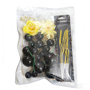 New Arrival Foam Ball Flower Ginkgo Leaf <strong>Cake</strong> Decoration <strong>Happy</strong> <strong>Birthday</strong> Father's Day Christmas Party <strong>Cake</strong> <strong>Topper</strong> Set - Product Image 2