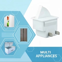 Sakelar Kontrol Lampu Pintu Kulkas Tombol Elektrik Putih Instan 1NO Elektronik IP41 250V Peralatan Rumah Tangga Plastik