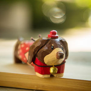 Giocattoli per bambini GOOD MD-015, artigianato in legno, accessori per cani a forma di salsiccia, decorazione creativa da scrivania, ornamento in scala 1/12 per bambini dai 7 ai 12 anni - Product Image 2