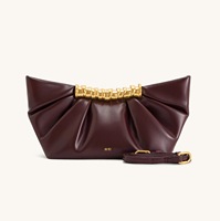 Bolso de mano para mujer JW, nuevo modelo 2025 Leia, con cierre de cremallera, correa única, de metal, de moda, de alta gama, para noche, con cadena y letras.