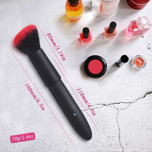All'ingrosso da viaggio elettrico ricaricabile pennelli morbidi G Spot Dildo vibrazione pennello per il trucco vibratore per le donne e le coppie - Product Image 5