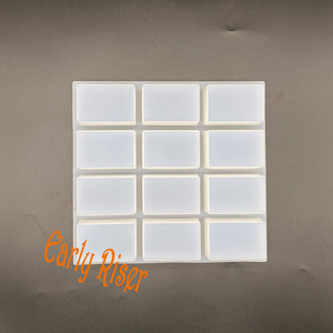 Early Riser nuovo Design stampo <span class=keywords><strong>in</strong></span> <span class=keywords><strong>Silicone</strong></span> <span class=keywords><strong>per</strong></span> uso alimentare <span class=keywords><strong>per</strong></span> la produzione di sapone rettangolo 12 barre oblungo stampo <span class=keywords><strong>per</strong></span> sapone <span class=keywords><strong>in</strong></span> <span class=keywords><strong>Silicone</strong></span> forniture <span class=keywords><strong>per</strong></span> la produzione di sapone - Product Image 4