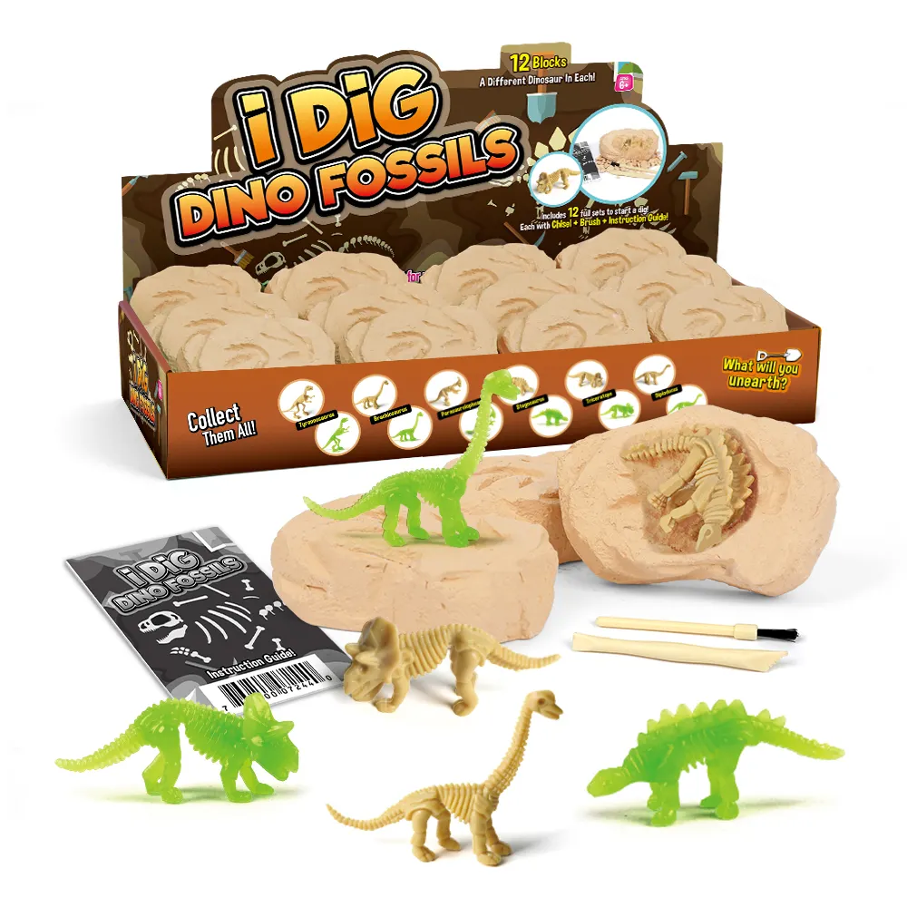 I dig образовательная игрушка 12 дюймов, милый динозавр, яйцо, Кап, пластиковый динозавр, ископаемая игрушка, Волшебная в темноте, динозавр, яйца, набор Кап