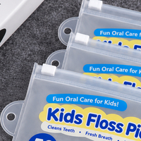 Sac à fermeture éclair givré en EVA avec trou de suspension pour cure-dents, emballage de soins bucco-dentaires de qualité alimentaire, écologique, réutilisable, logo personnalisé