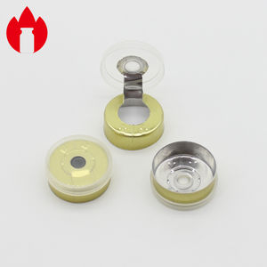 20 millimetri D'oro Medico Crimp Strappare Tappo Flacone di Plastica di Alluminio di Tenuta - Product Image 1