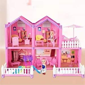 Jouet d'anniversaire pour enfants, maison de poupée villa, maison de princesse de rêve, jouet de jeu d'imitation pour filles - Product Image 4