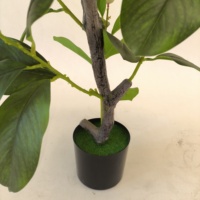 Arbre de magnolia simulé Décoration de salon Fleur artificielle bionique Petite plante en pot de table Plante simulée
