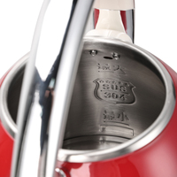 Bouilloire Électrique Vintage Rétro 1,7 L en Acier Inoxydable 304 avec Indicateur de Température, Ébullition Rapide, Arrêt Automatique, 1355 W – Vente en Gros OEM pour Maison et Hôtel
