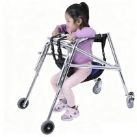 Aide à la marche pour enfant atteint de paralysie cérébrale, marcheur pour hémiplégie, cadre de maintien debout pour l'entraînement des membres inférieurs avec roues