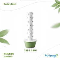 Système aquaponique vertical automatique à 7 étages avec pompe |   Plastique anti-UV pour la maison et le jardin, faible coût, haut rendement