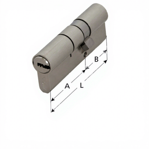 กุญแจทรงยุโรปพร้อมกุญแจมาสเตอร์ 5 ดอก และกุญแจสำหรับไซต์ก่อสร้าง 2 ดอก - Product Image 1