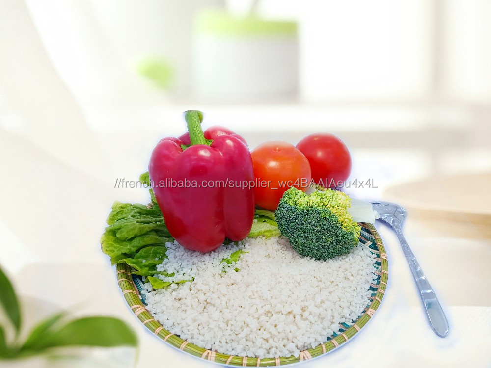 75g de riz konjac sec sans gras et faible en glucides avec de la farine de tapioca pour les aliments diététiques