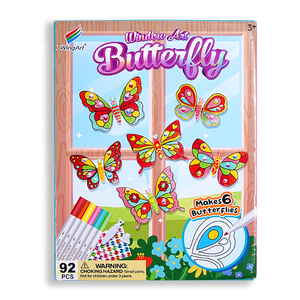 Fai da te Kit di pittura giocattolo di artigianato dipingi i tuoi Suncatchers <span class=keywords><strong>farfalla</strong></span> 3D crea i tuoi Kit di arte per finestre per bambini - Product Image 2
