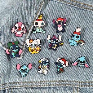 Épingles pour vêtements dessin animé métal Badges broche épingles aimant fixation laiton fer découpé Technique pour offset carte cadeaux - Product Image 4