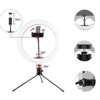 Anneau lumineux LED circulaire de 10 pouces (26 cm) le plus vendu pour le maquillage, la vidéo, le studio et le streaming en direct