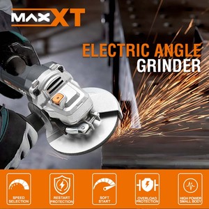 מקצועי MAXXT 1700W מטחנת זווית אלחוטית 5 אינץ' וחותך דיסקים עם מתג הזזה ומהירות משתנה 0-10000 סיבובים לדקה - Product Image 6