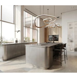 New Design Melamine Kitchen Cabinet Modern Wooden Kitchen Cabinets - Product Image 2