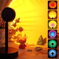 Lampe de coucher de soleil LED intelligente WiFi, application Tuya, projecteur de coucher de soleil, toutes les couleurs, projecteur de coucher de soleil LED, lampe de table USB, multicolore, 360 degrés