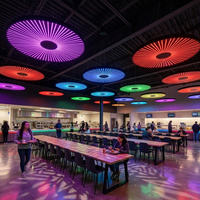 Systèmes d'éclairage de bar modernes personnalisés, lampe lunaire LED RVB créant une ambiance parfaite, design décoratif de plafond, lustre pour clubs et cafés