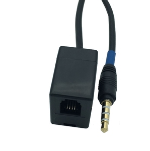 Câble audio convertisseur en gros noir 3,5 mm mâle Jack vers RJ9 4P4C femelle pour téléphone <span class=keywords><strong>Cisco</strong></span> 0,4 m - Product Image 5
