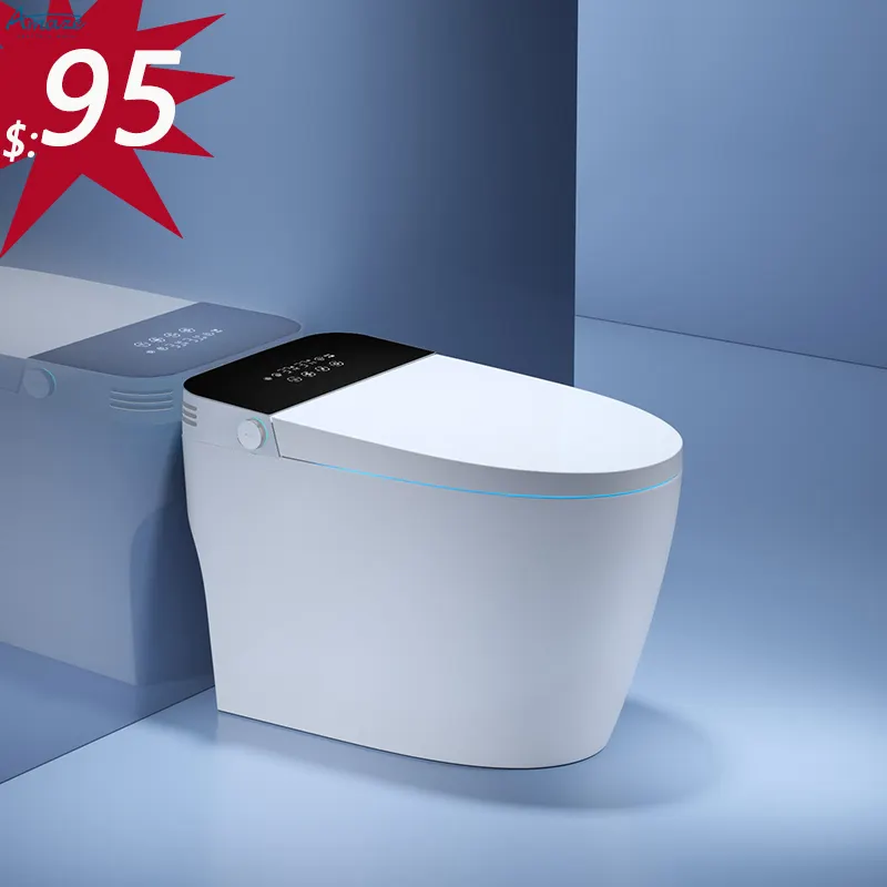 Moderna ceramica all'ingrosso copriwater auto-sciacquone sensore di movimento sifone smart wc automatico