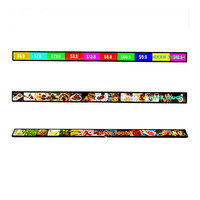 Pantalla Publicitaria Digital Ultra Ancha con Pantalla Táctil para Estantes, 28.6 Pulgadas, Pantalla LCD Extensible para Interiores, IP65, 4G