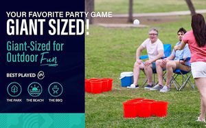 Jeu de <span class=keywords><strong>Pong</strong></span> géant pour fête de jardin en famille, pour pelouse, plage, cour, en plastique durable, jeu d'extérieur - Product Image 6