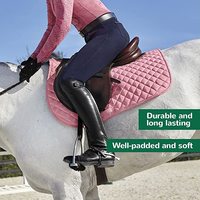 Tapis de selle de cheval anglais de Style classique le plus vendu confortable siège complet antidérapant doublure en polycoton en mousse douce pure pour l'équitation