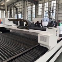 Mesin Pemotong Laser Serat 1500W CNC Pemotong Plat Logam 3015 1530 untuk Baja Aluminium Stainless