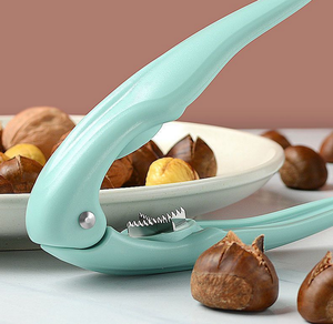 Éplucheur de châtaignes Coupe-châtaignes Pince à châtaignes <span class=keywords><strong>Casse</strong></span>-noisette <span class=keywords><strong>Ouvre</strong></span>-châtaignes Clip Éplucheur Outils de cuisine <span class=keywords><strong>Ouvre</strong></span>-fruits secs - Product Image 5