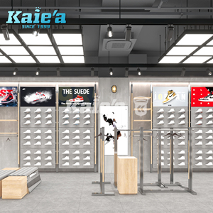 Dispositivi di esposizione per negozi di scarpe su misura per <span class=keywords><strong>calzature</strong></span> sportive con Design 3D del negozio completo - Product Image 5