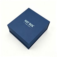 Boîte à fermeture magnétique rigide personnalisée pour casquette de baseball, accessoires vestimentaires, emballage d'expédition, boîte en carton pliable