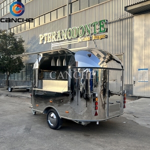 Camions de nourriture mobiles de restaurant haut de gamme à vendre fabricants de chariots distributeurs automatiques de collations en acier inoxydable Trailer Street - Product Image 6