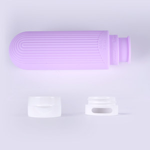 Silicone Travel Dispensing <b>Bottle</b> 40mm X 135mm Lilac Purple For Toner Shower Gel <b>Shampoo</b> Storage <b>Refill</b> <b>Bottle</b> - Product Image 2