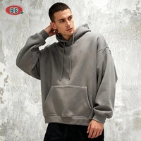 Meilleures ventes : Sweat-shirts à capuche personnalisés brodés, basiques, amples et unis, tricotés de haute qualité, style streetwear pour hommes