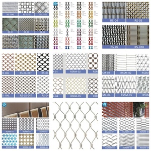 Bonne vente 304 feuilles d'anneau de mailles en acier inoxydable tissé rideau en treillis métallique en métal doré à des fins décoratives - Product Image 2